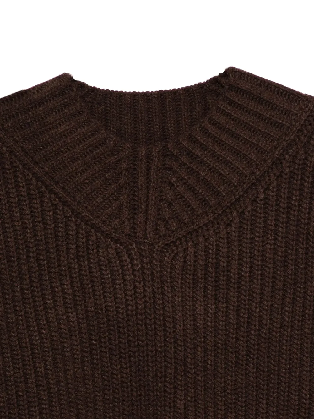 Ribbed V-Neck Sweater