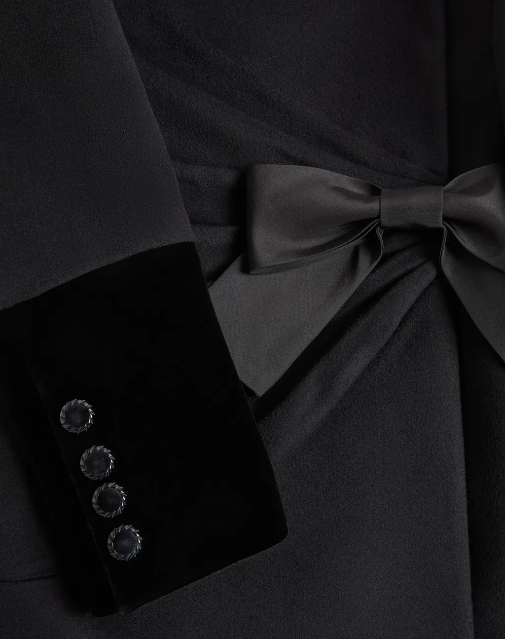 Bow-Detailed Coat