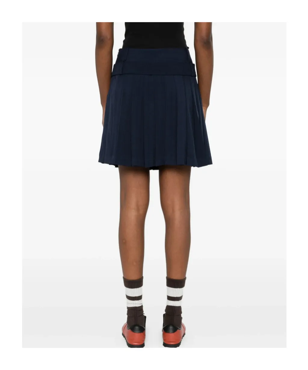 High-Waisted Pleated Skirt