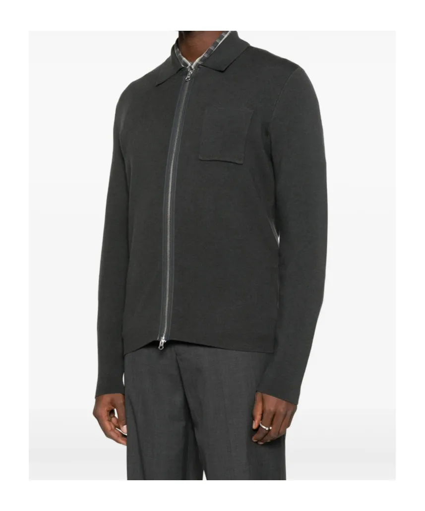 Zippered Long-Sleeved Sweater