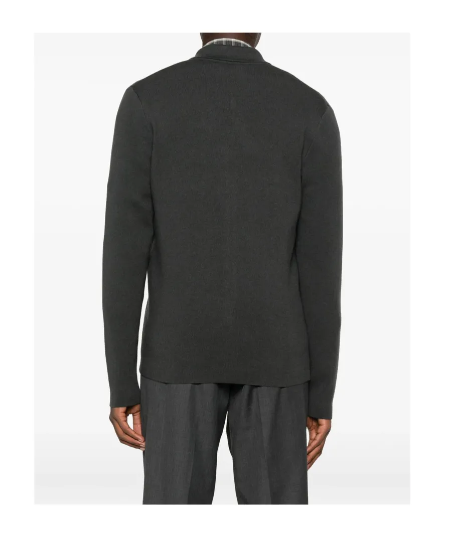 Zippered Long-Sleeved Sweater