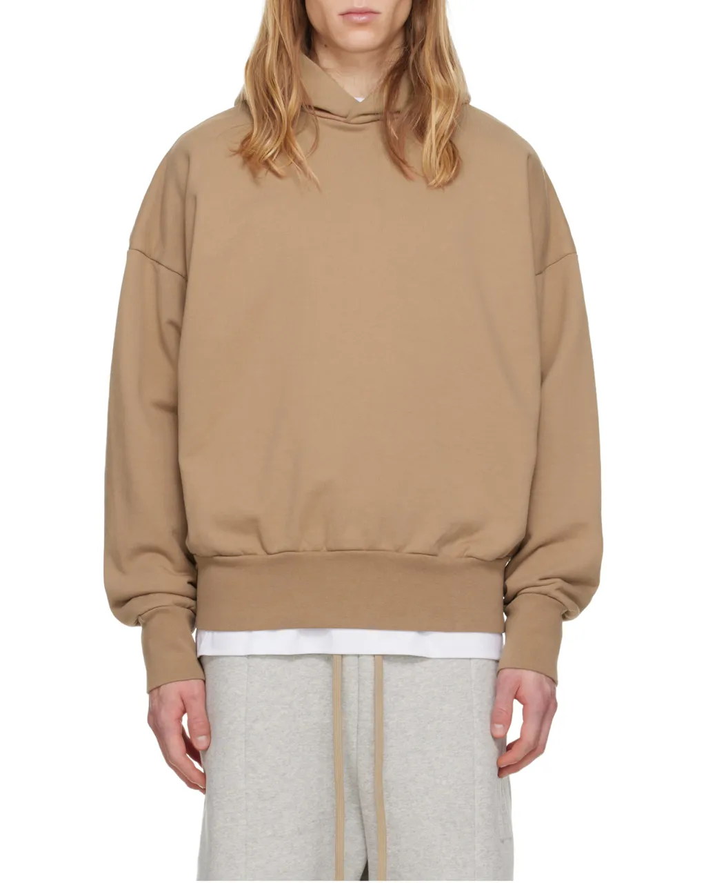 Fear Of God Dropped-Shoulder Long Sleeved Hoodie