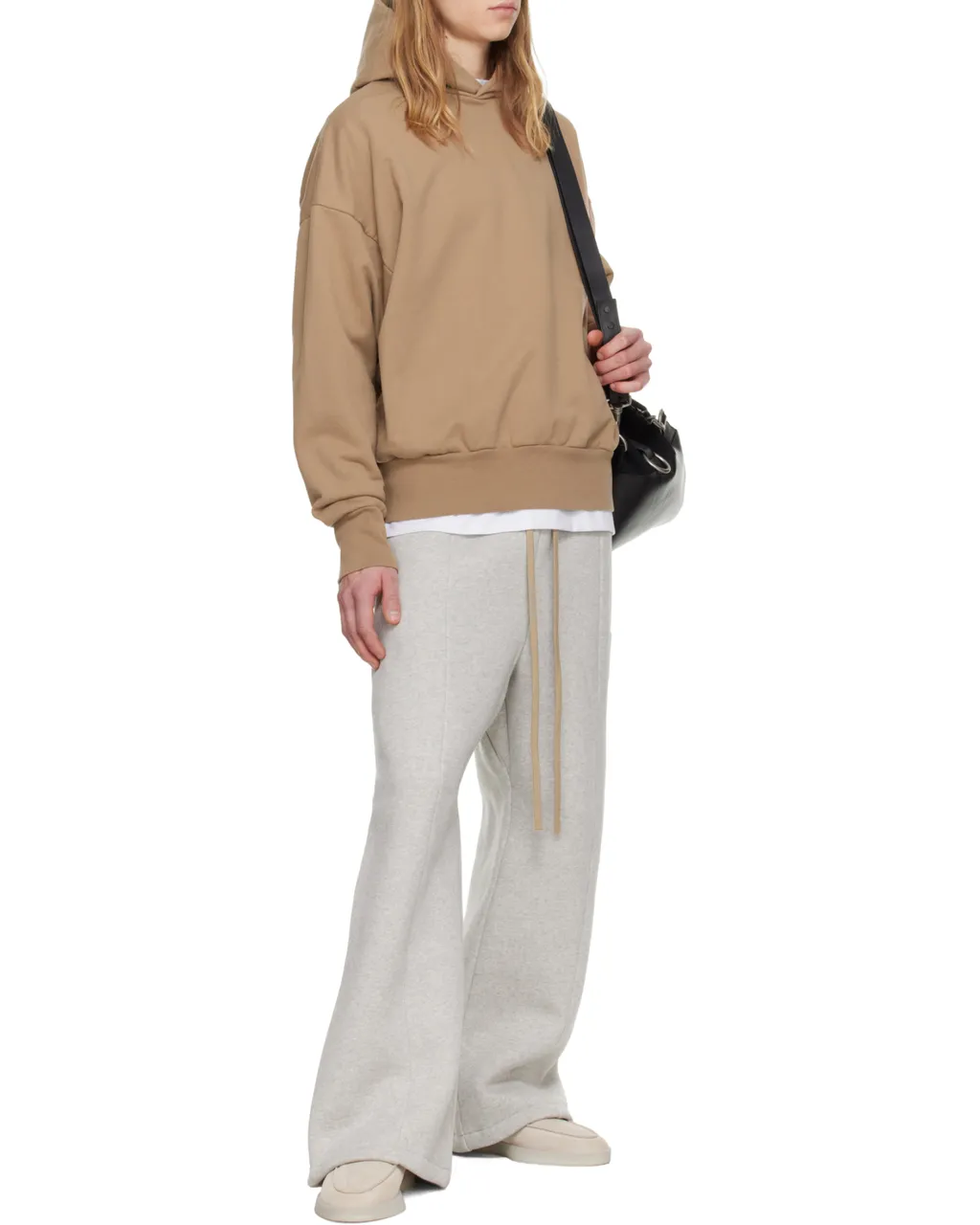 Fear Of God Dropped-Shoulder Long Sleeved Hoodie