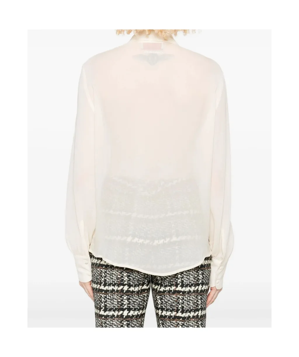 Embroidered-Collar Shirt