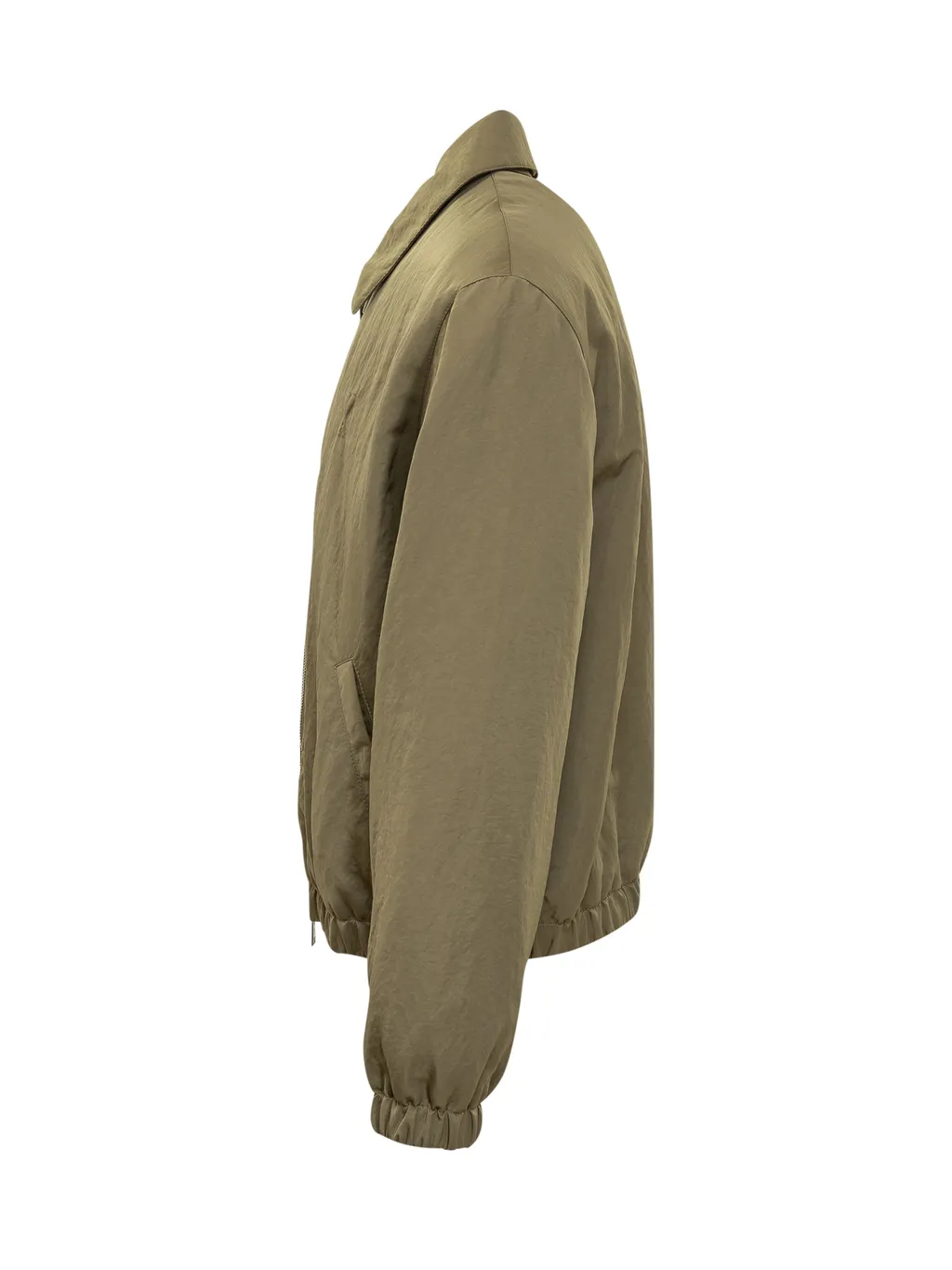 Ami Paris Logo Embossed Zipped Jacket