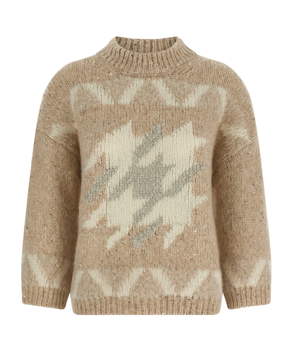 Peserico Punto Luce Embroidered Knitwear