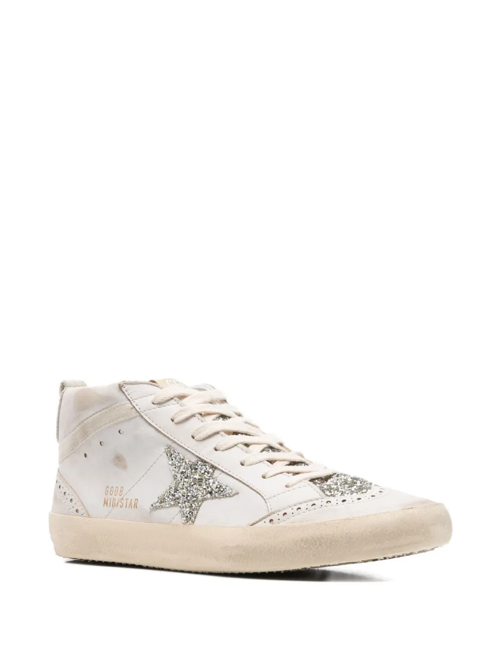 Golden Goose Deluxe Brand Mid Star Glittered Sneakers