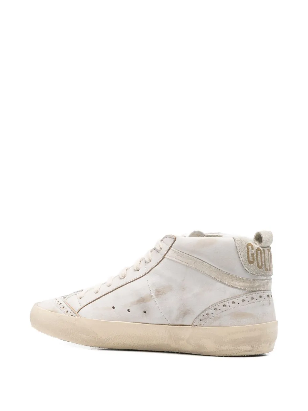 Golden Goose Deluxe Brand Mid Star Glittered Sneakers