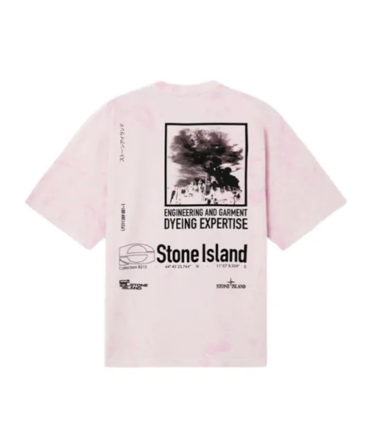 Stone Island Logo Printed Crewneck T-Shirt