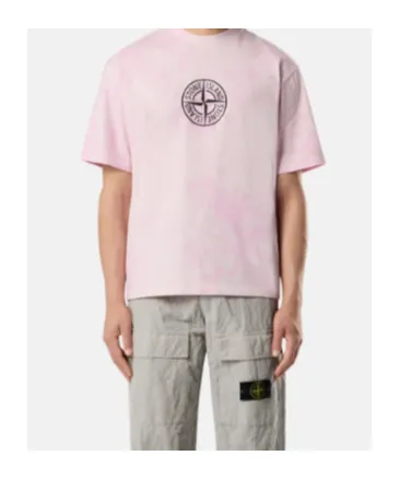 Stone Island Logo Printed Crewneck T-Shirt