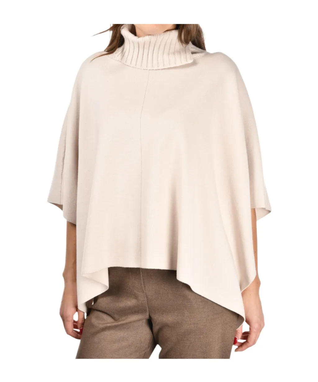 Roll-Neck Poncho