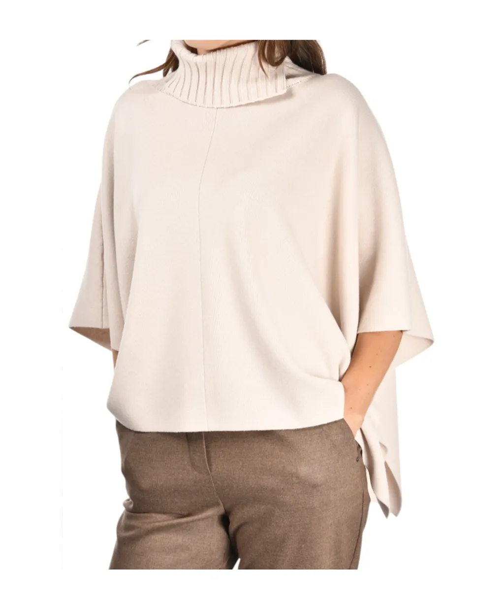 Roll-Neck Poncho