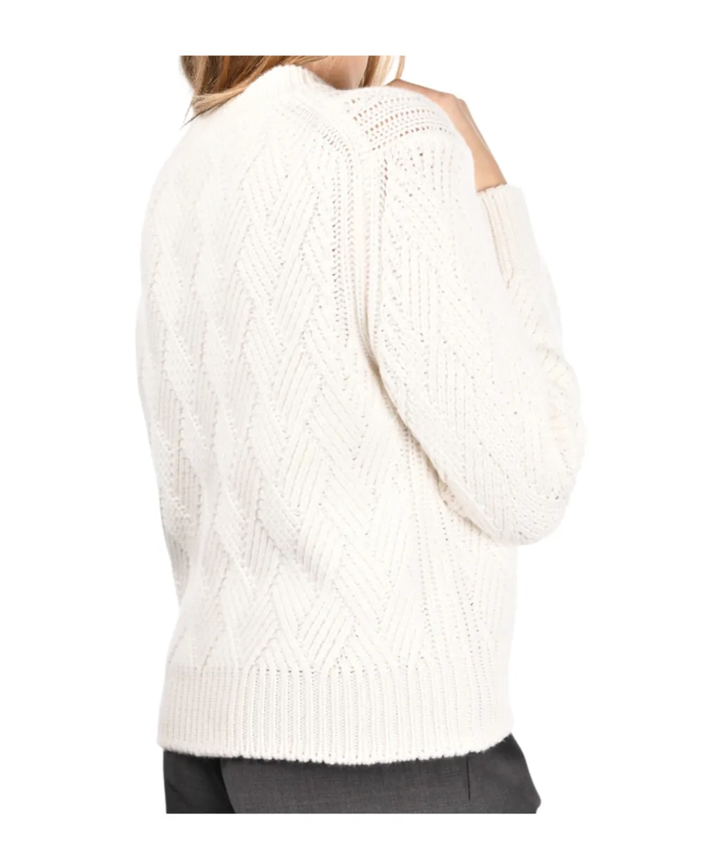 Textured-Knit Crew-Neck Sweater
