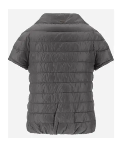 Quilted Short-Sleeved Down Jacket