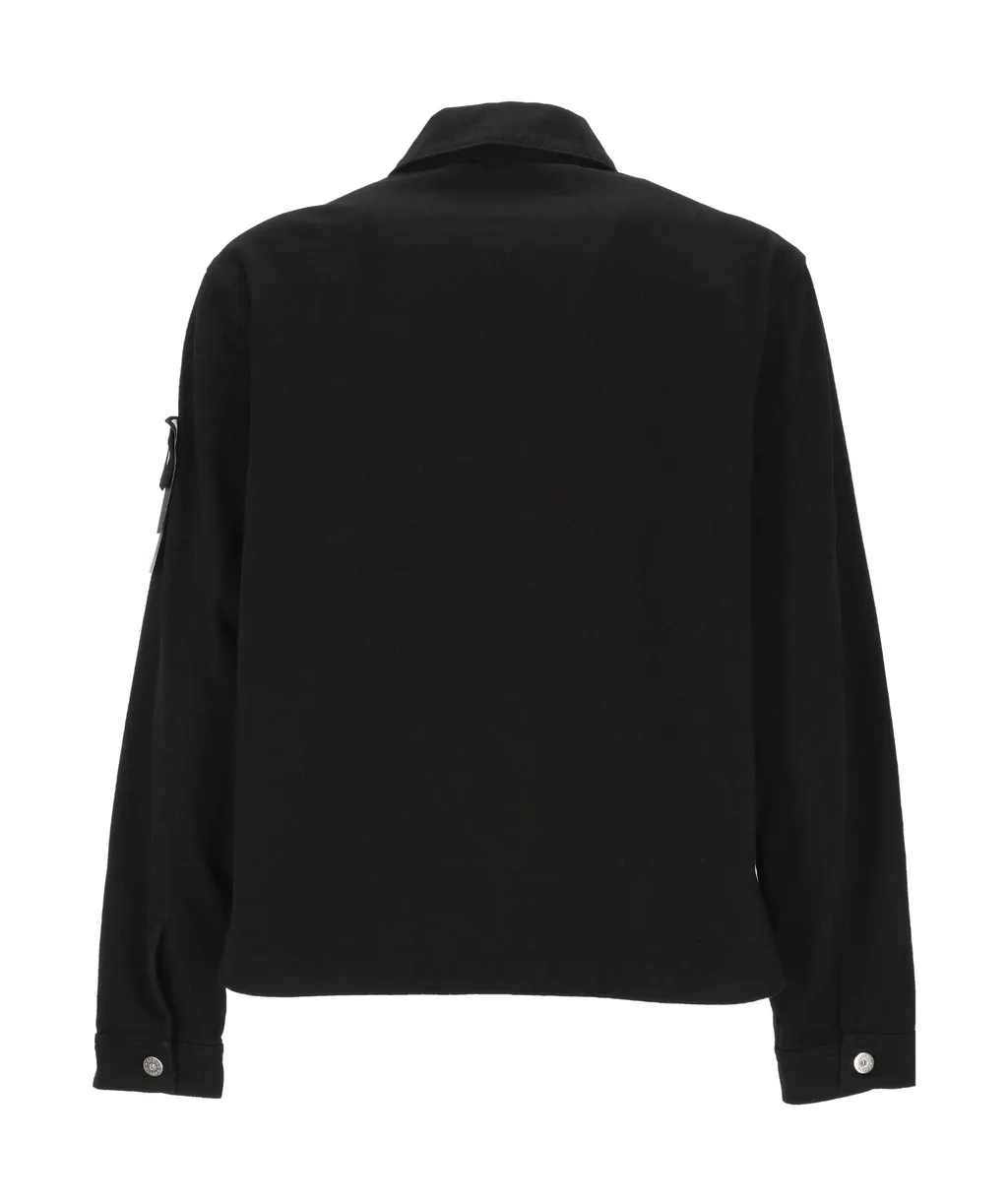Stone Island Button Detailed Denim Jacket