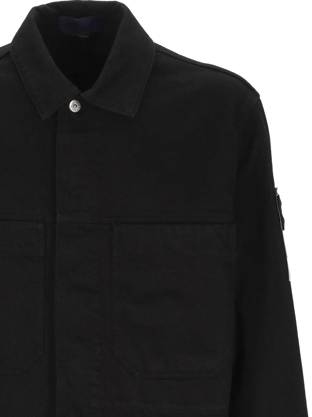 Stone Island Button Detailed Denim Jacket