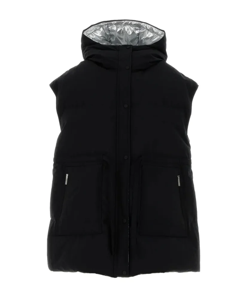 Herno Laminar Crinkle Metallic Gilet