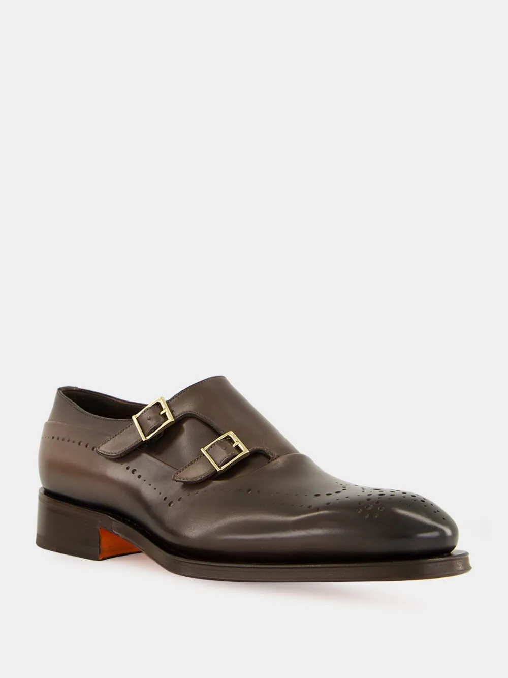 Double-Buckle Monk Shoes