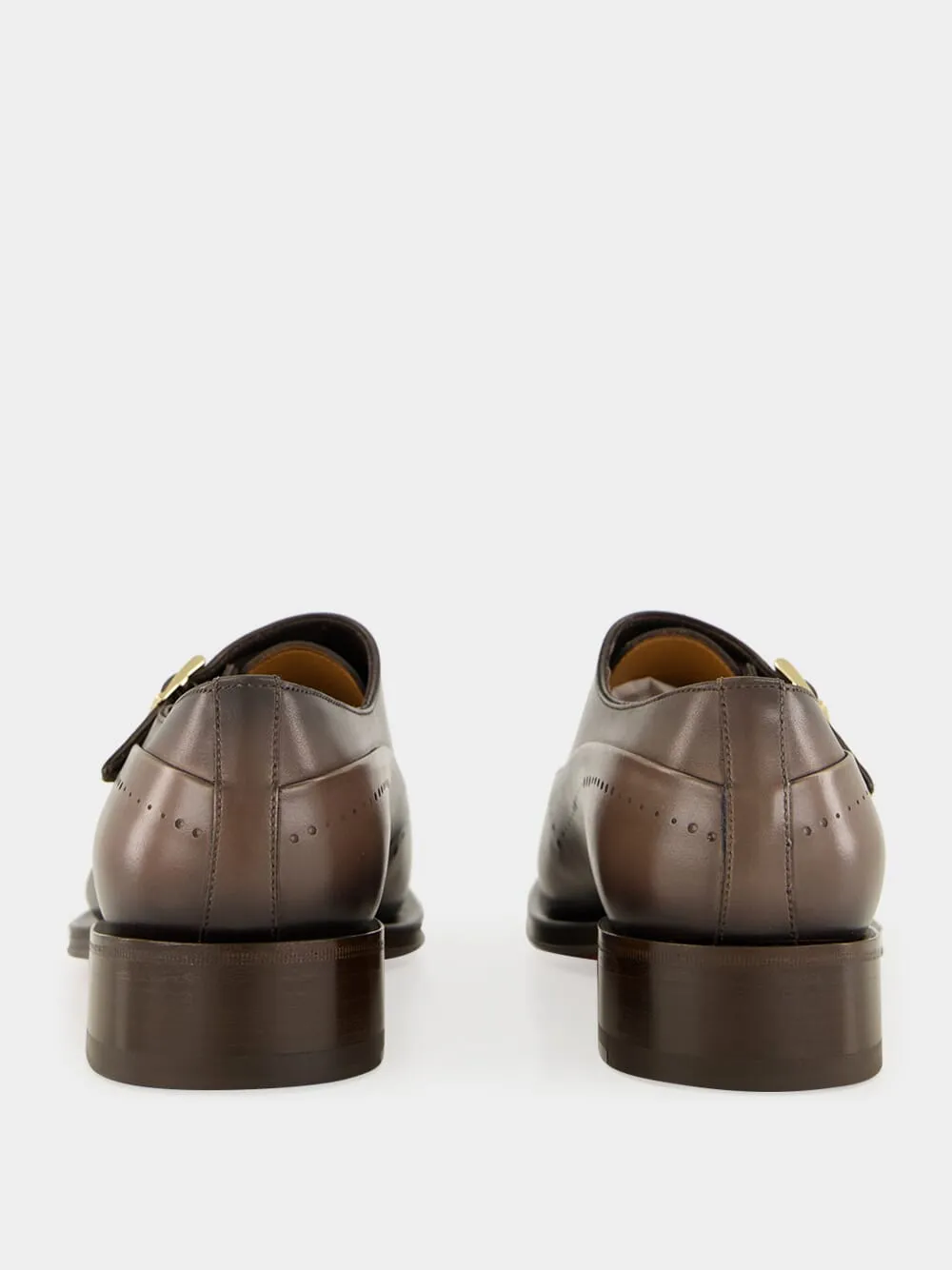 Double-Buckle Monk Shoes
