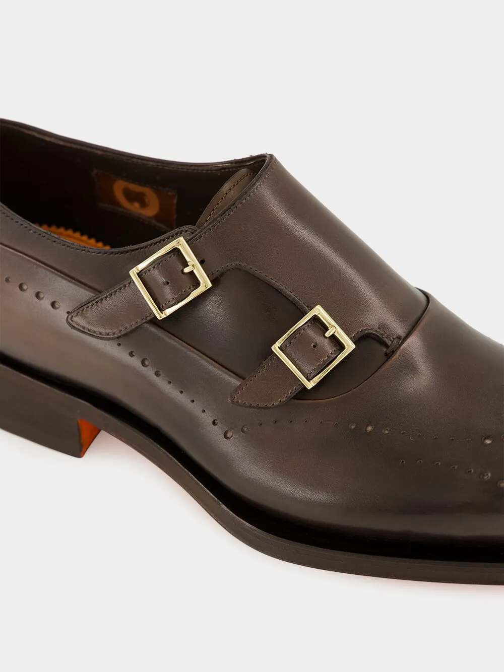 Double-Buckle Monk Shoes