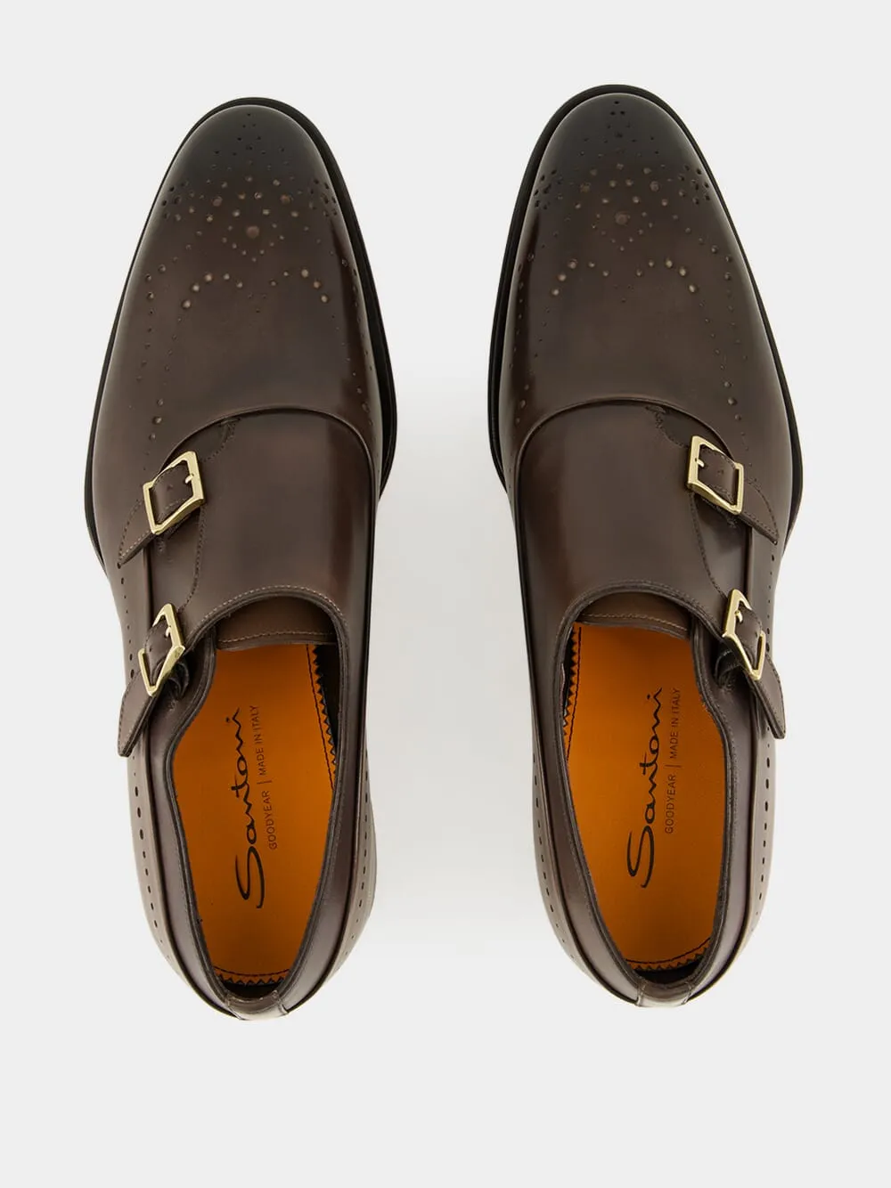 Double-Buckle Monk Shoes