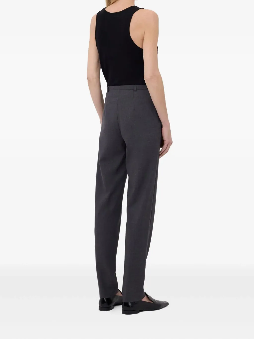 Malka Pleat-Front Fitted Trousers