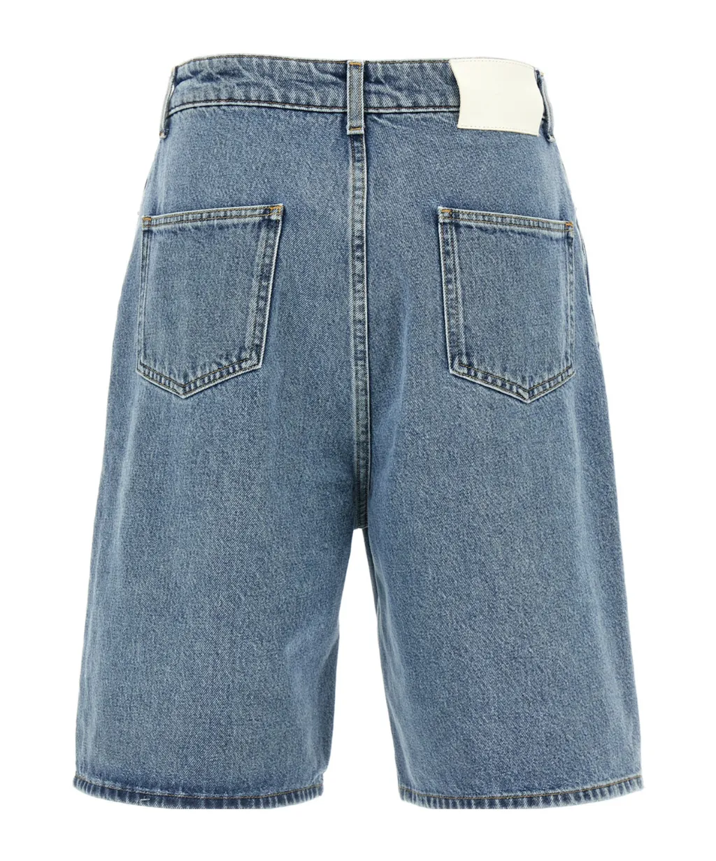 Belt Loop Denim Shorts