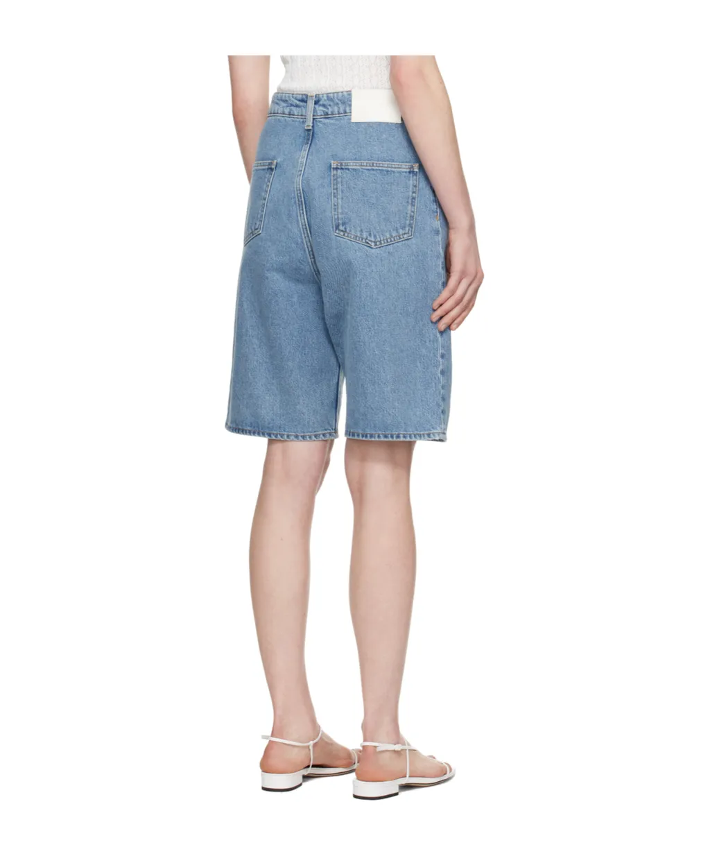 Belt Loop Denim Shorts