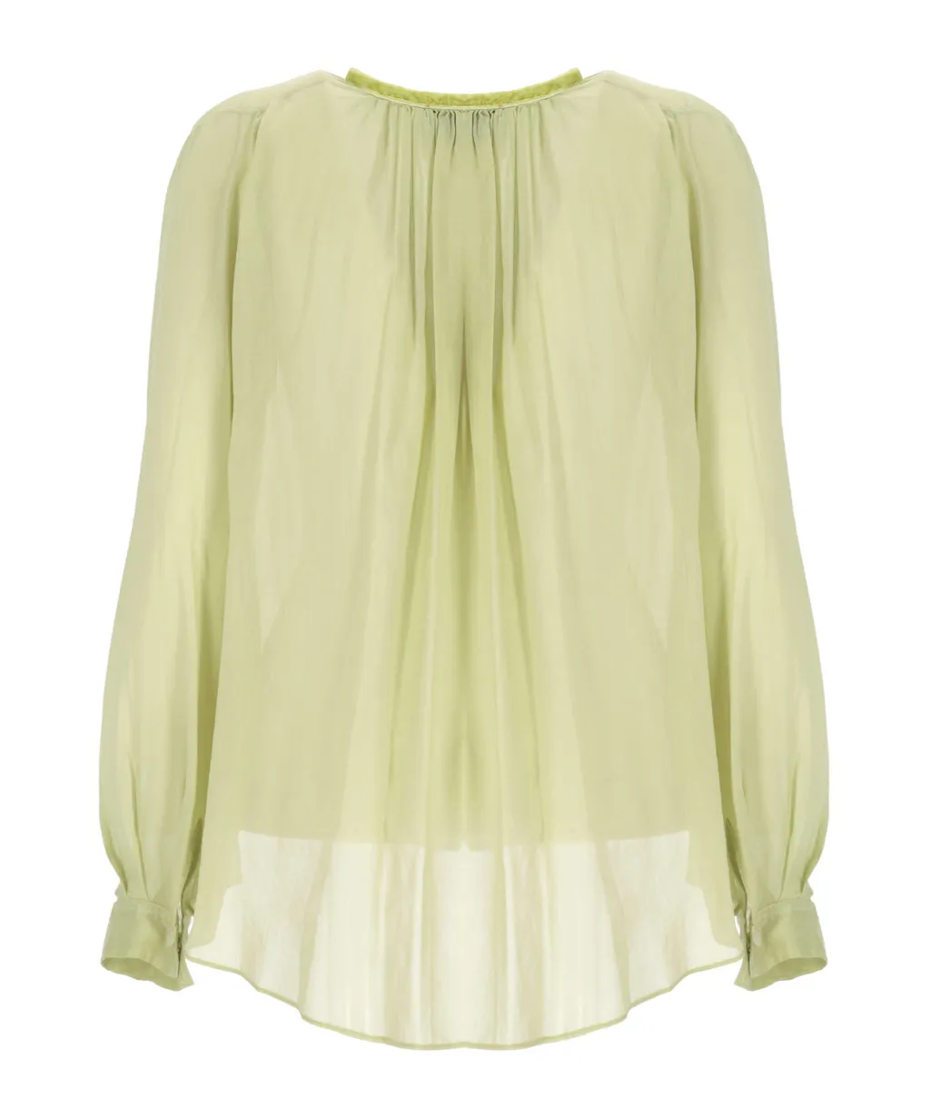 Forte Forte Pleated Button-Up Top