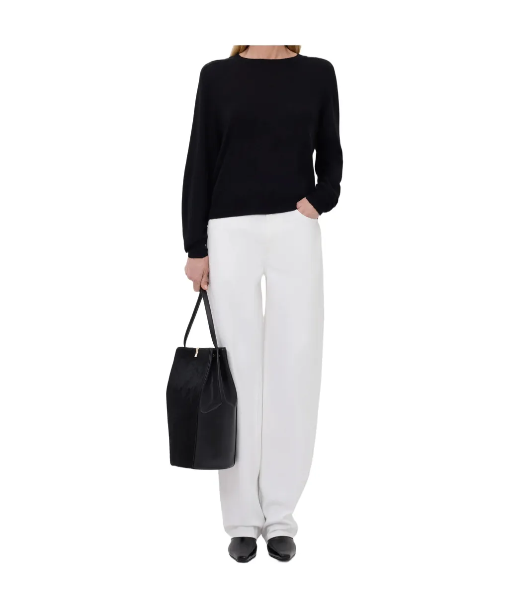 Angus Drop-Shoulder Ribbed Sweater