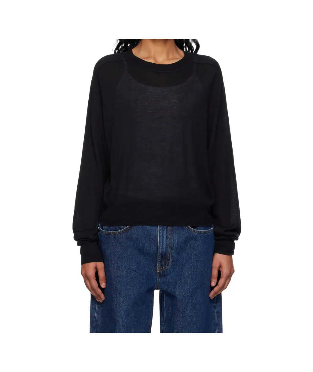 Angus Drop-Shoulder Ribbed Sweater
