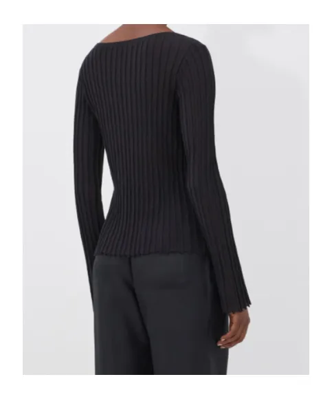 Mabille Ribbed Boat-Neck T-Shirt