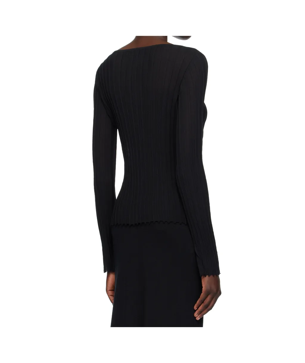 Mabille Ribbed Boat-Neck T-Shirt