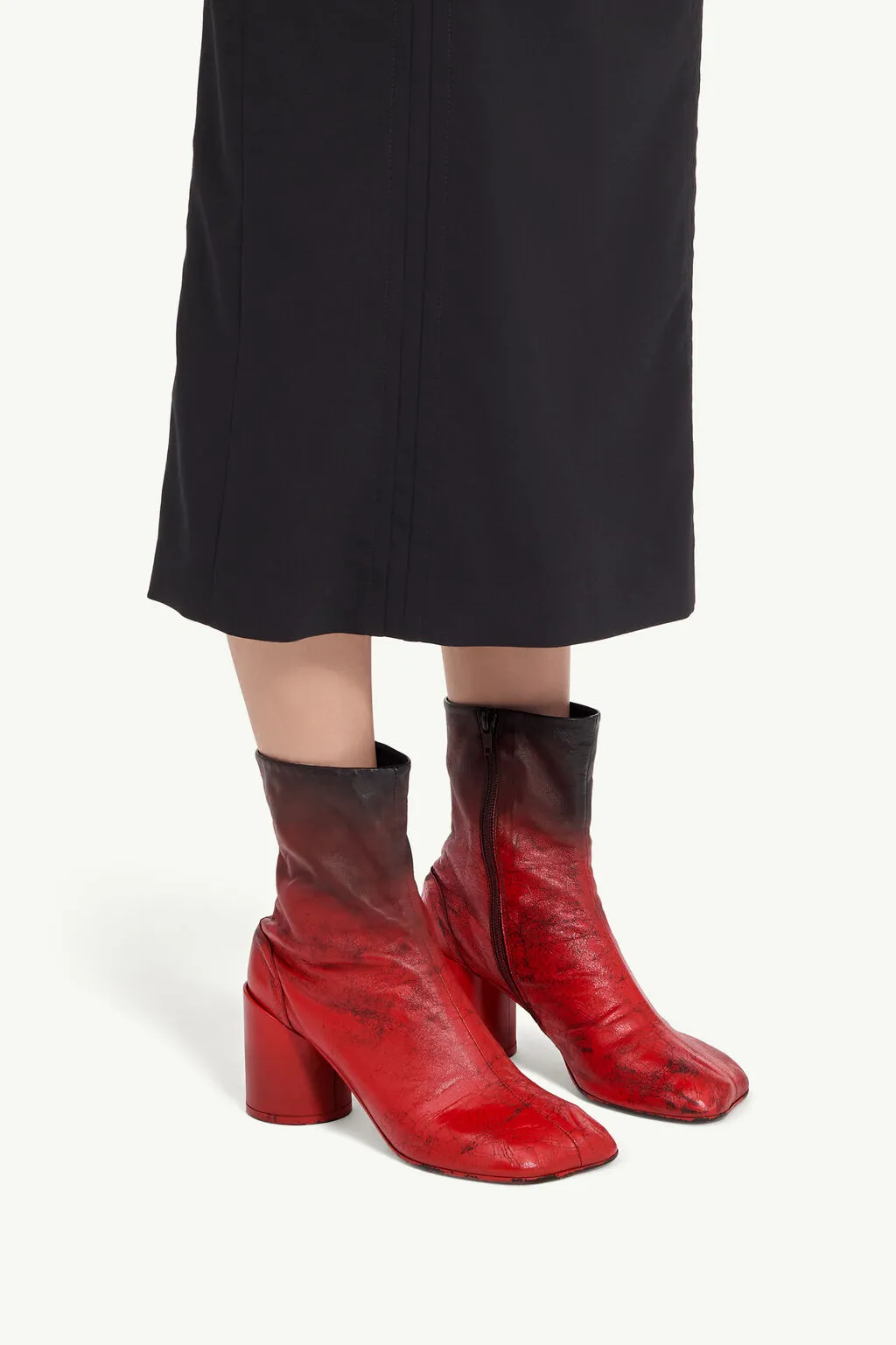 Mm6 Maison Margiela Zip-Up Ankle Boots