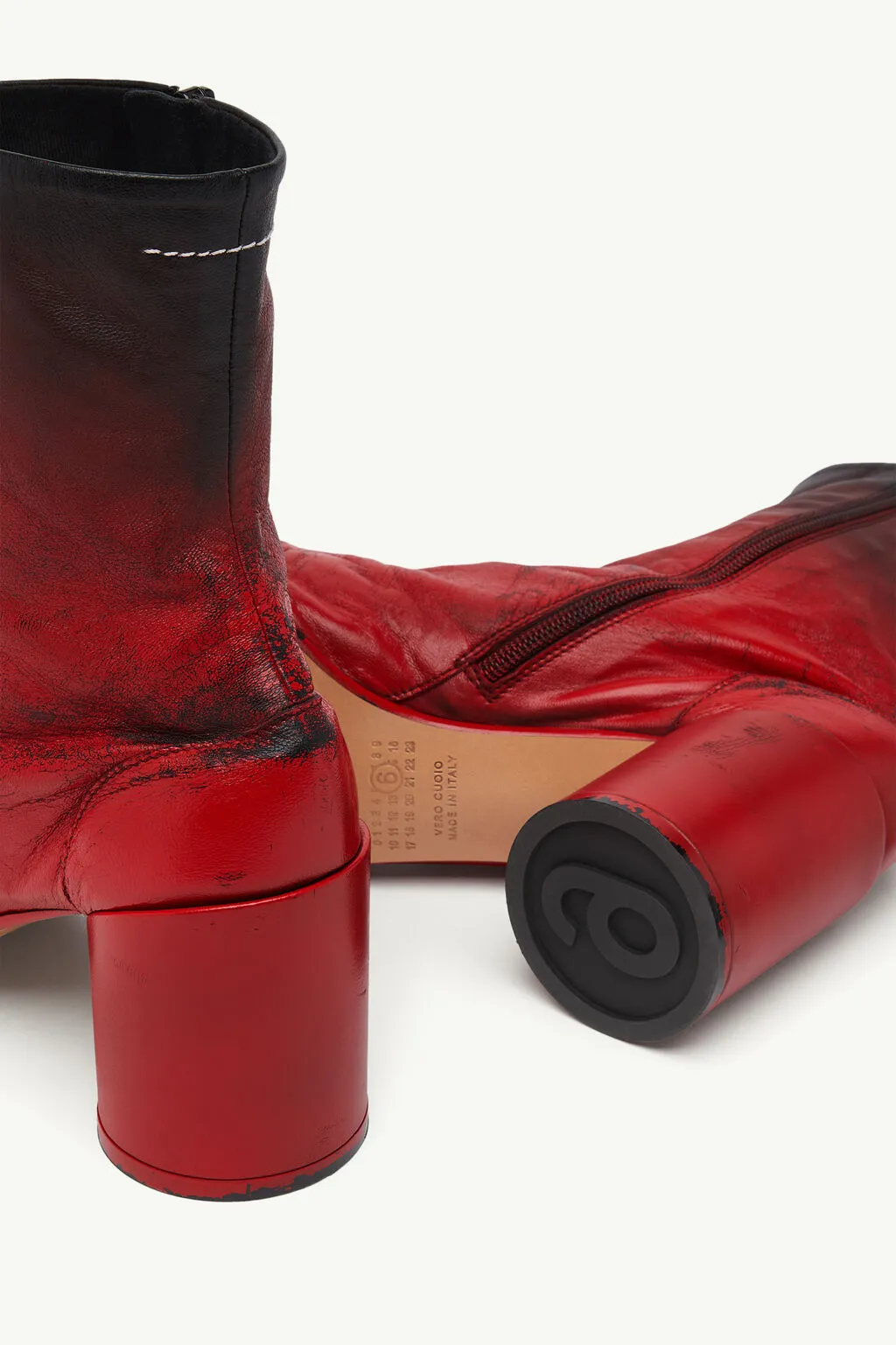 Mm6 Maison Margiela Zip-Up Ankle Boots