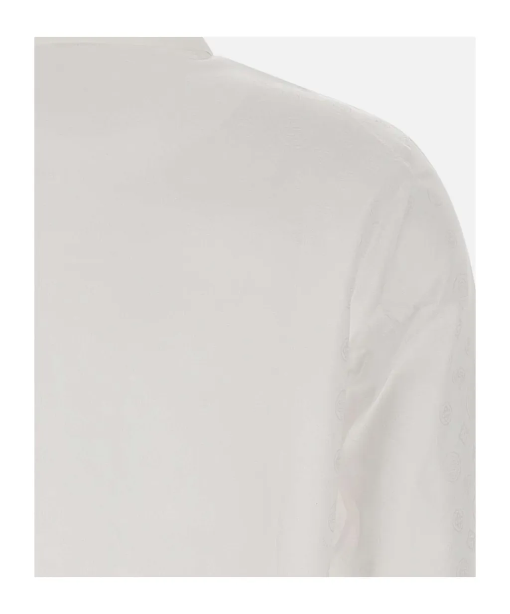 Casablanca Monogram Regular Fit Cropped Shirt