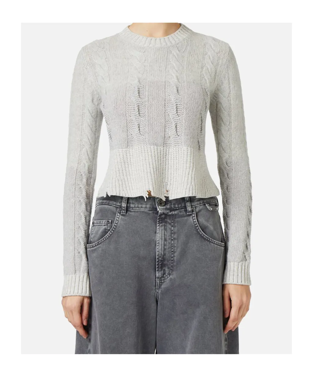 Iceberg Cropped Knitted Jumper