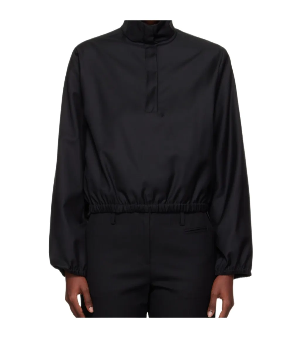 Zyla Stand-Collar Top