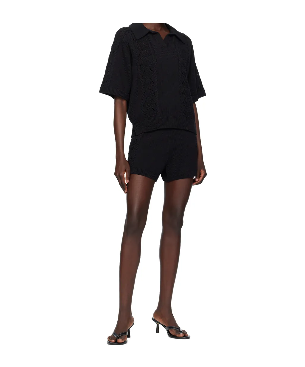 Andel Crochet-Detail Shorts