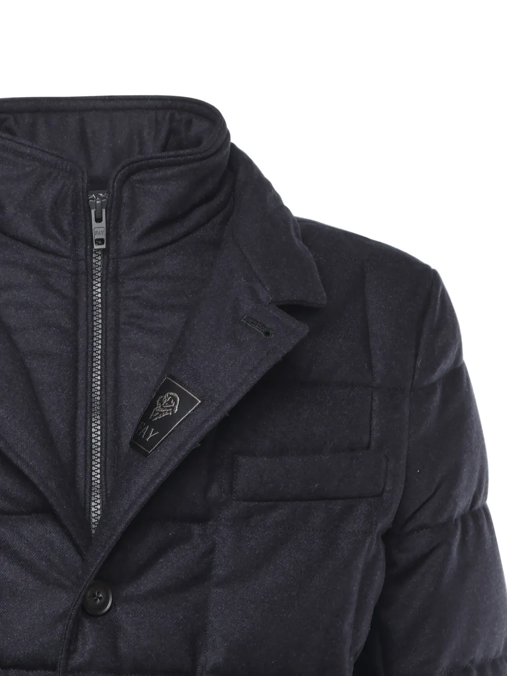Fay Quilted Zip-Closure Coat