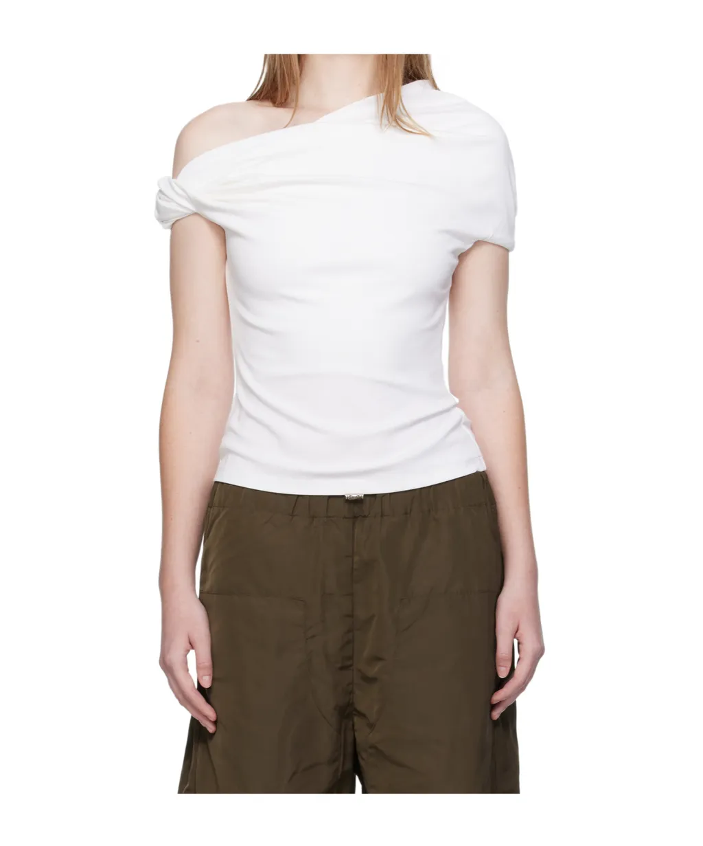 Ida One-Shoulder Draped Top