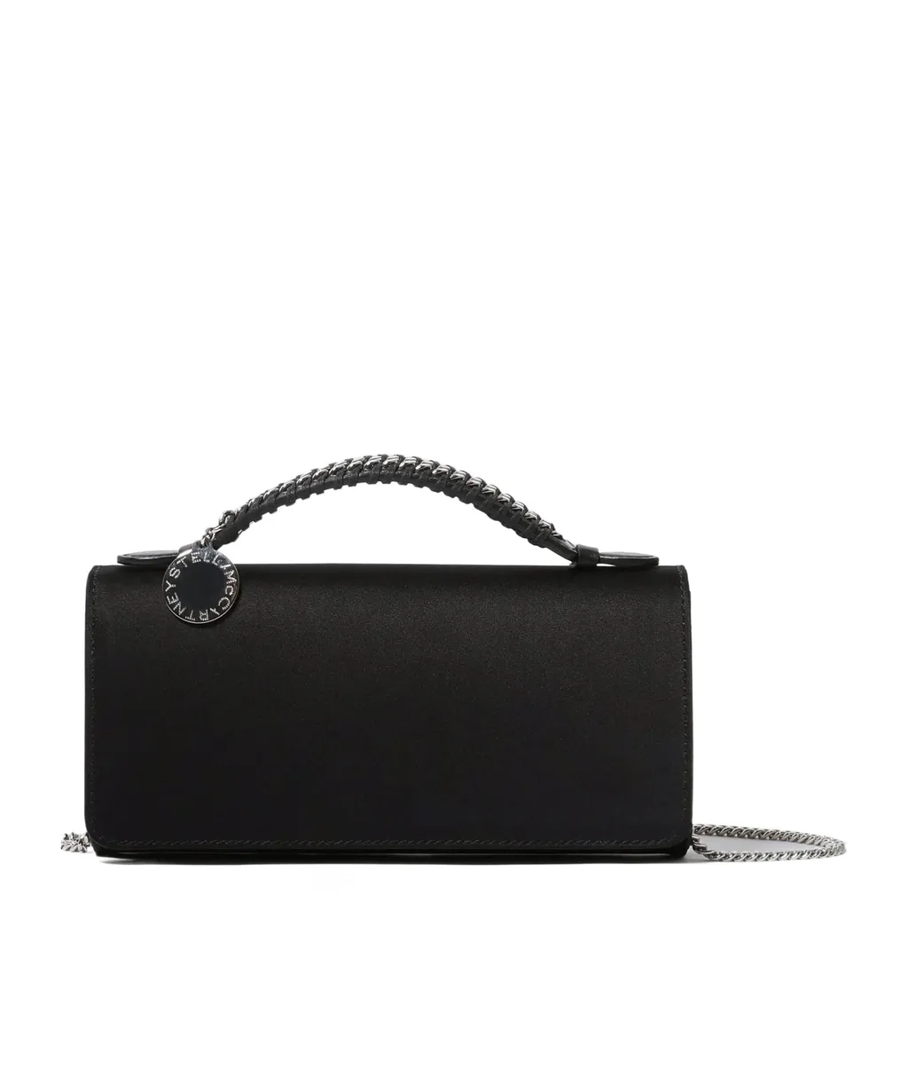 Falabella Braided-Handle Clutch Bag