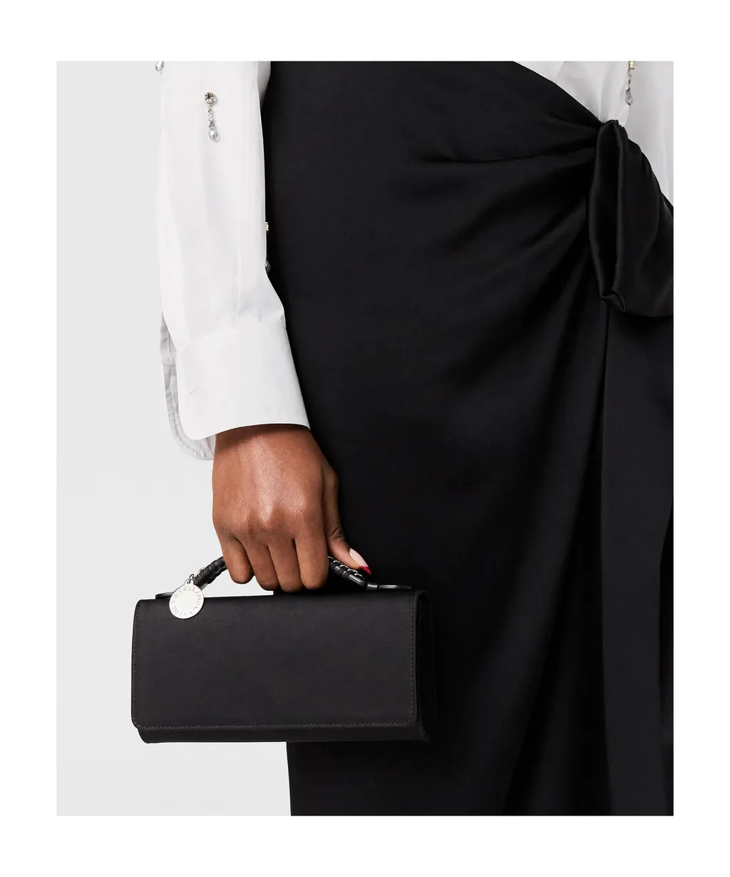 Falabella Braided-Handle Clutch Bag