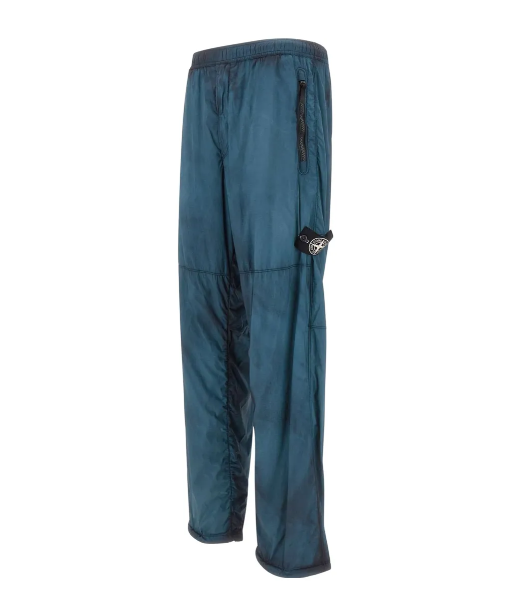 Stone Island Logo Patch Loose Fit Trousers