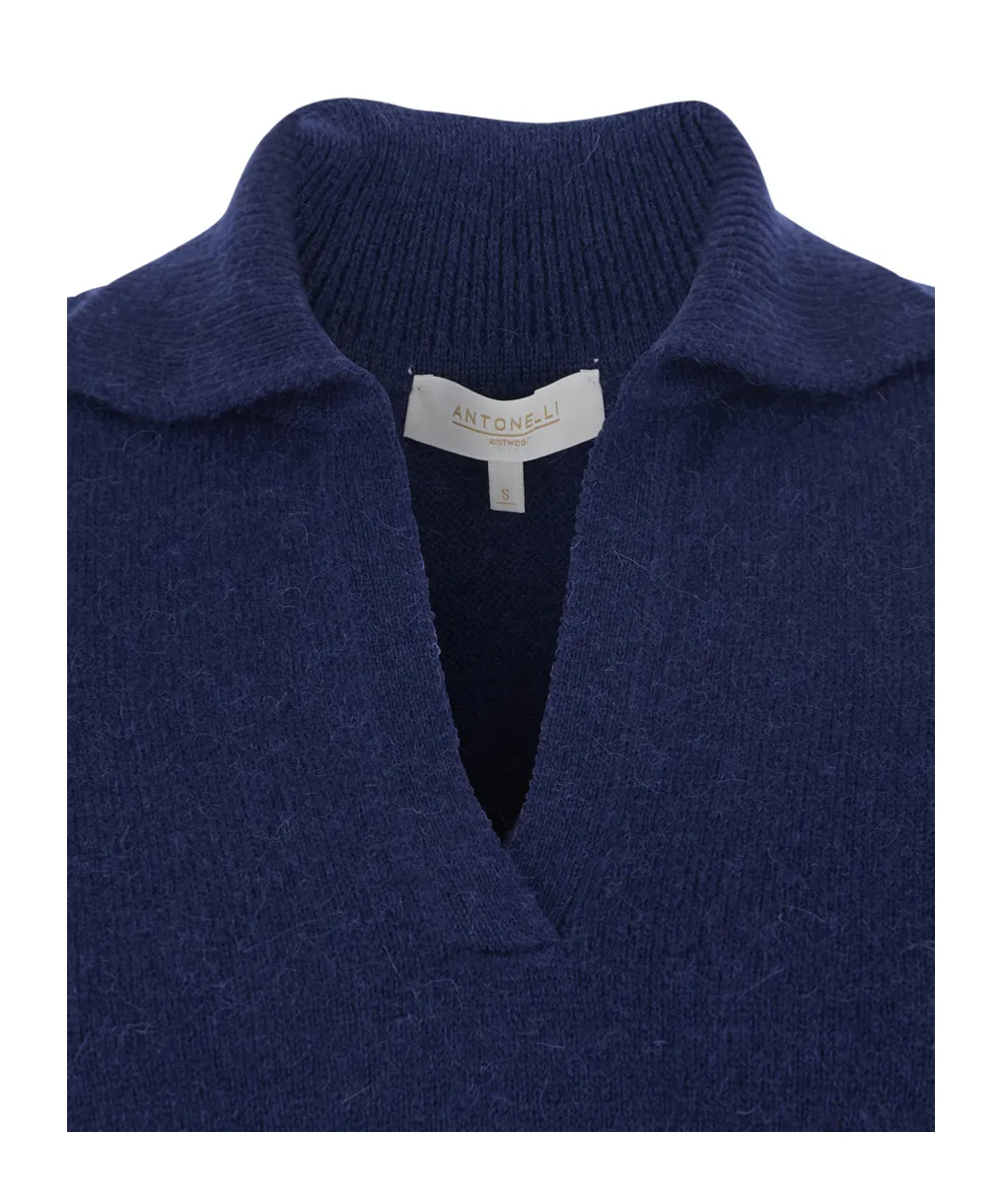 Antonelli V-Neck Ribbed Knitwear