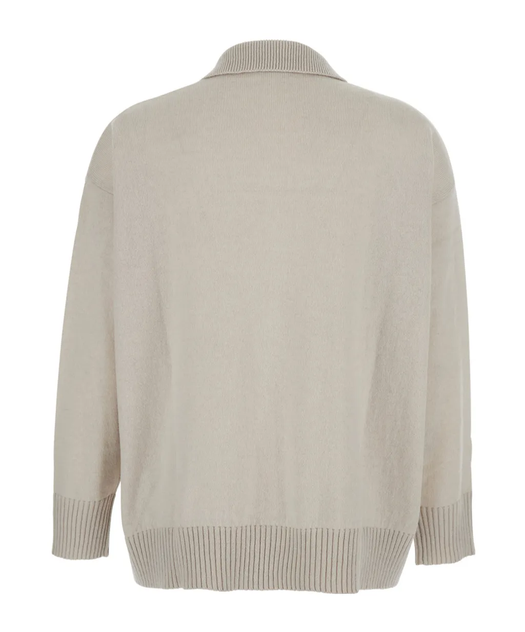 Antonelli V-Neck Ribbed Knitwear