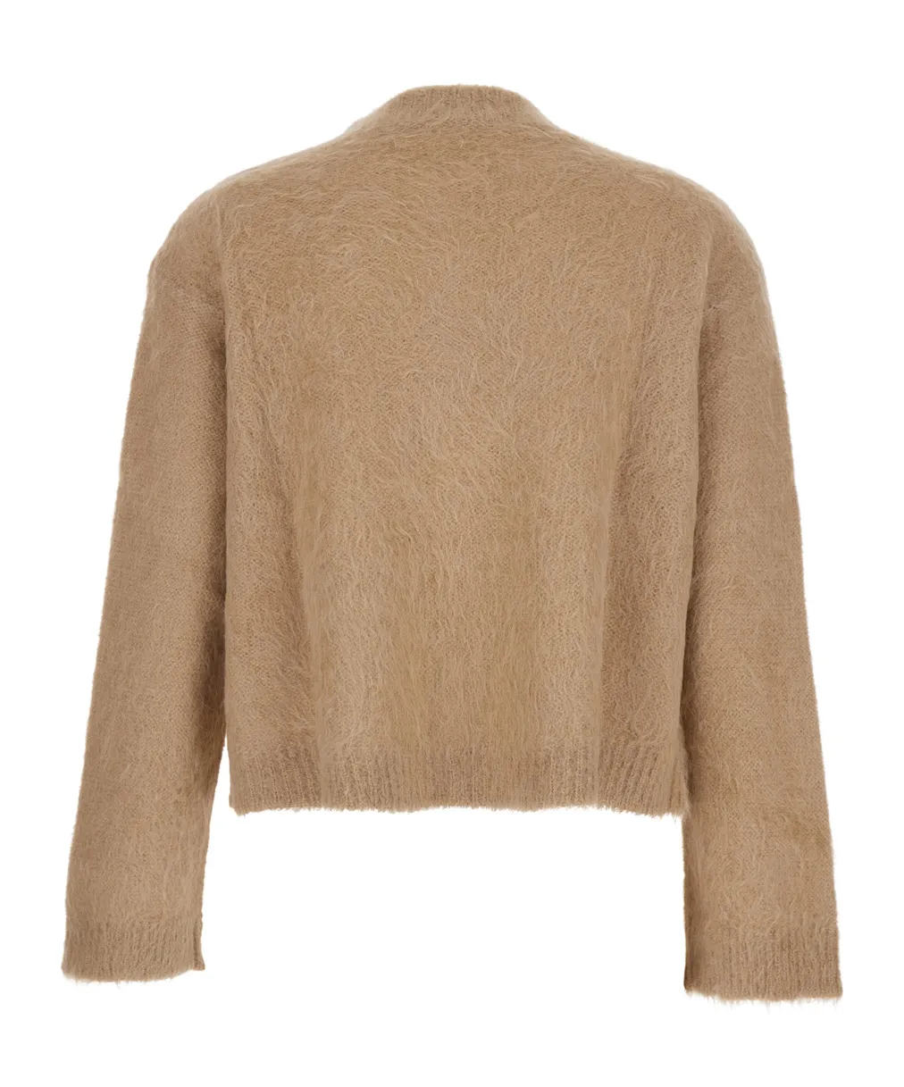 Antonelli Ribbed Crewneck Cardigan