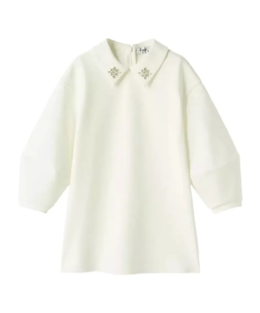 Il Gufo Embellished Long-Sleeved Dress