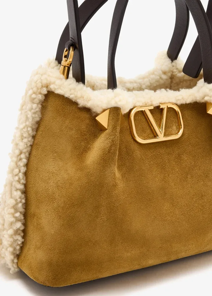 Valentino	Garavani Rockstud Vlogo Signature Small Tote Bag