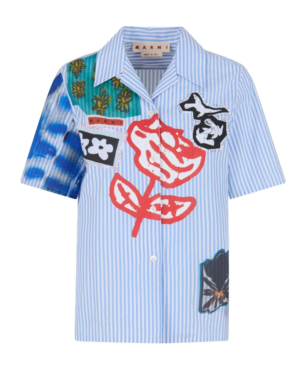 Embroidered Short-Sleeved Shirt
